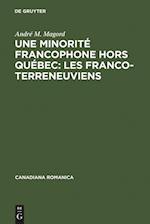 Une Minorité Francophone Hors Québec