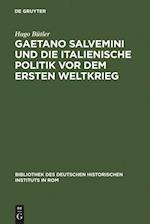 Gaetano Salvemini und die italienische Politik vor dem Ersten Weltkrieg