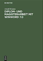 Diplom- Und Magisterarbeit Mit Winword 7.0