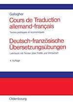 Cours de Traduction Allemand-Francais. Deutsch-Französische Übersetzungsübungen