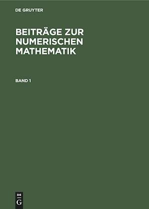 Beiträge zur Numerischen Mathematik