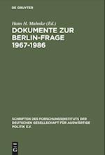 Dokumente zur Berlin-Frage 1967-1986