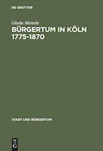 Bürgertum in Köln 1775-1870