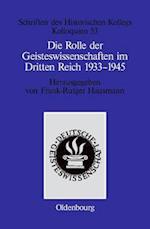 Die Rolle der Geisteswissenschaften im Dritten Reich 1933–1945