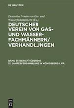 Bericht über die 51. Jahresversammlung in Königsberg i. Pr.