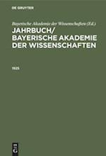 Jahrbuch/ Bayerische Akademie der Wissenschaften