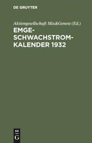 Emge-Schwachstrom-Kalender 1932