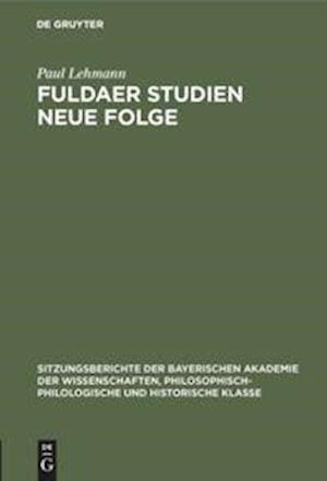Fuldaer Studien Neue Folge