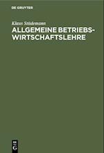 Allgemeine Betriebswirtschaftslehre