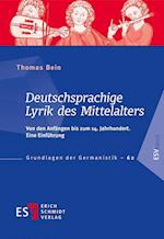 Deutschsprachige Lyrik des Mittelalters