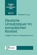 Deutsche Umsatzsteuer im europäischen Kontext