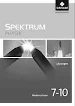 Spektrum Physik 7 - 10. Lösungen. Niedersachsen