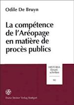 La Competence de L'Areopage En Matiere de Proces Publics