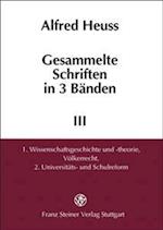 Gesammelte Schriften in 3 Baenden