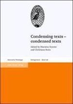 Condensing Texts - Condensed Texts