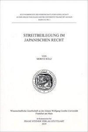 Streitbeilegung Im Japanischen Recht