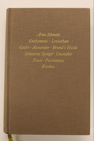 Bargfelder Ausgabe. Werkgruppe I. Romane, Erzählungen, Gedichte, Juvenilia