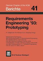 Requirements Engineering ’93: Prototyping