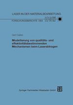 Modellierung von qualitäts- und effektivitätsbestimmenden Mechanismen beim Laserabtragen