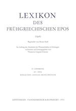 Lexikon Des Fruhgriechischen Epos Lfg. 15