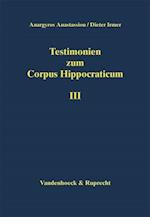 Anastassiou, A: Testimonien zum Corpus Hippocraticum. 3