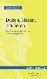 Duzen, Siezen, Titulieren