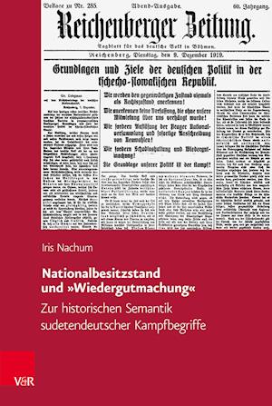 Nationalbesitzstand und »Wiedergutmachung«