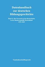 Das Personal an Den Hochschulen in Der Bundesrepublik Deutschland 1953-2005