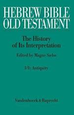 Hebrew Bible / Old Testament. the History of Its Interpretation