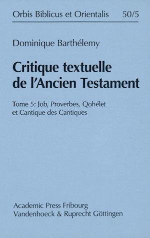 Critique Textuelle de l'Ancien Testament