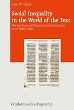 Social Inequality in the World of the Text