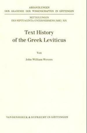 Text History of the Greek Leviticus