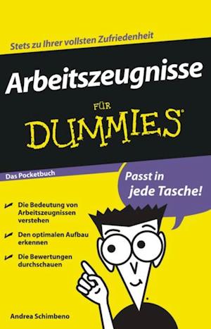 Arbeitszeugnisse für Dummies Das Pocketbuch