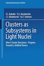 Clusters as Subsystems in Light Nuclei