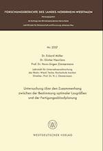 Untersuchung Über Den Zusammenhang Zwischen Der Bestimmung Optimaler Losgrößen Und Der Fertigungsablaufplanung