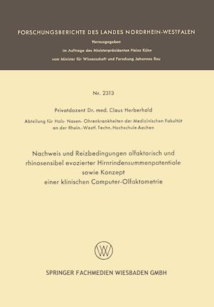 Nachweis Und Reizbedingungen Olfaktorisch Und Rhinosensibel Evozierter Hirnrindensummenpotentiale Sowie Konzept Einer Klinischen Computer-Olfaktometrie