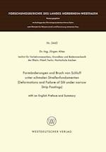 Formänderungen und Bruch von Schluff unter schmalen Streifenfundamenten