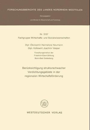 Berücksichtigung strukturschwacher Verdichtungsgebiete in der regionalen Wirtschaftsförderung