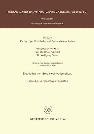 Evaluation Von Berufswahlvorbereitung