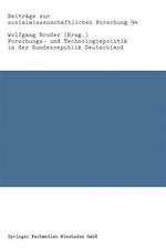 Forschungs- Und Technologiepolitik in Der Bundesrepublik Deutschland