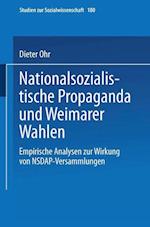 Nationalsozialistische Propaganda Und Weimarer Wahlen