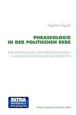 Phraseologie in Der Politischen Rede