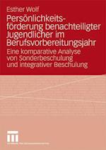 Persönlichkeitsförderung Benachteiligter Jugendlicher Im Berufsvorbereitungsjahr