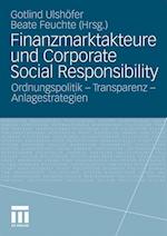 Finanzmarktakteure und Corporate Social Responsibility