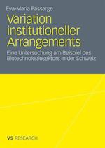 Variation Institutioneller Arrangements