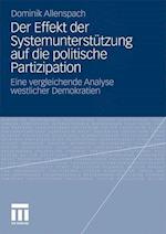 Der Effekt der Systemunterstützung auf die politische Partizipation