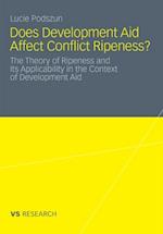 Does Development Aid Affect Conflict Ripeness?