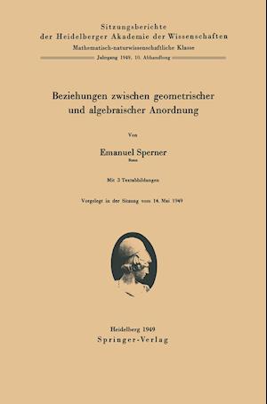 Beziehungen Zwischen Geometrischer Und Algebraischer Anordnung