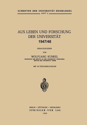 Aus Leben Und Forschung Der Universität 1947/48