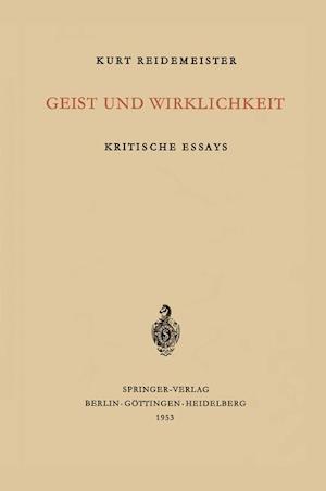 Geist Und Wirklichkeit